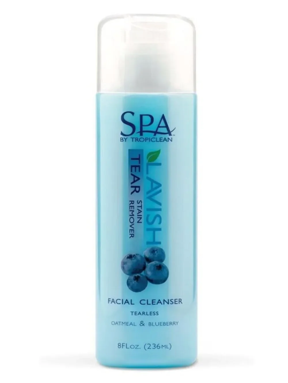 TropiClean SPA Tear Stain Remover for Dogs, Blueberry Facial Shampoo *See Note*